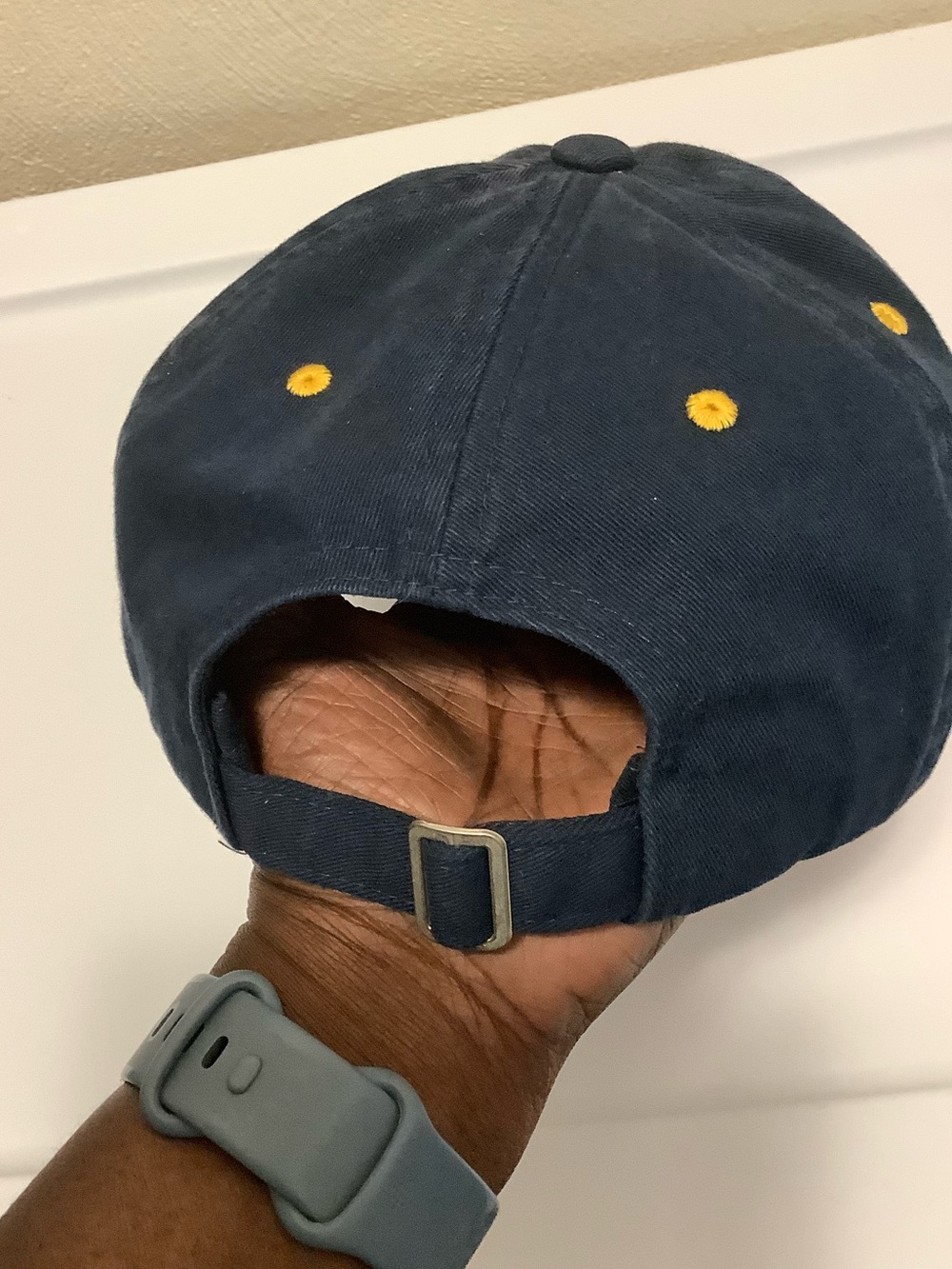 Yellowstone Dutton Ranch Navy & Gold Baseball Cap Adjustable - Picture 10 of 10